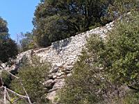 Vaucluse, Bollene, Site troglodyte de Barry, Mur (03)